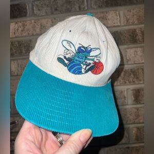 Charlotte Hornets Hat Corduroy Trucker Snapback Cap